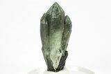 Green, Hedenbergite Included Quartz on Ilvaite - Mongolia #226220-1